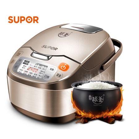 苏泊尔CFXB50FC832电饭煲 5L大容量与火旋风球釜内胆的烹饪革命